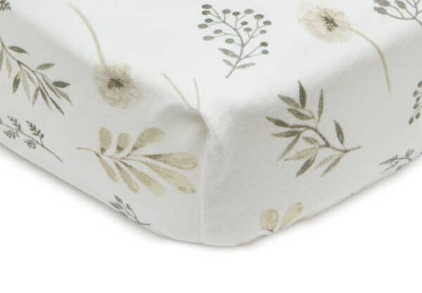 Jollein Hoeslaken Wieg Jersey - Wild Flowers (40/50 x 80/90 cm)