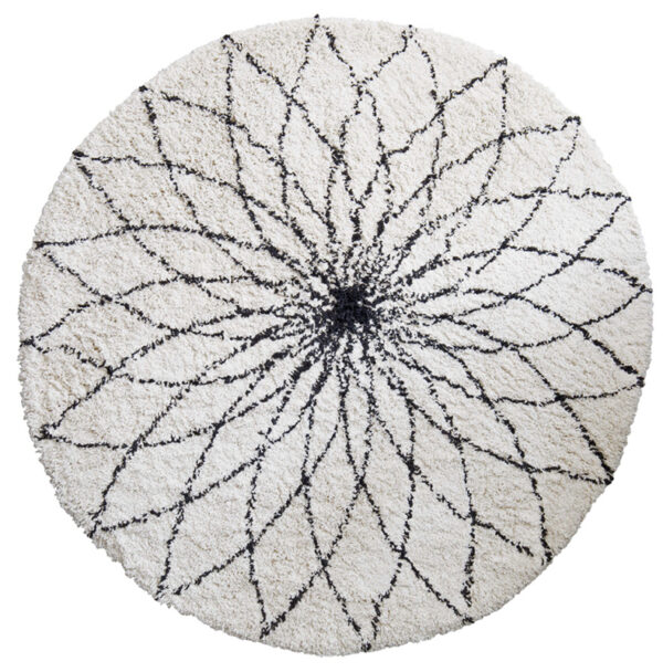 KidsDepot Vloerkleed Flower Power - Bloem (Ø 110cm)