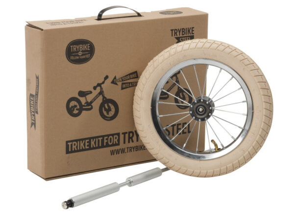 Trybike Steel Trike Set - Derde Wiel Extensie Set - Creme