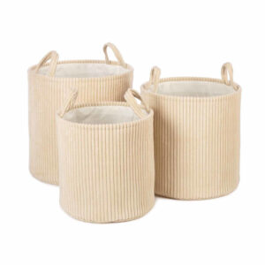 KidsDepot Opbergmanden Ebby - Off White (set van 3)