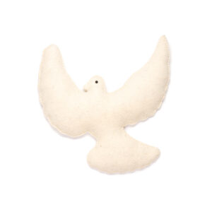 KidsDepot Wanddecoratie Vilten Vogel Kikki - Creme Wit