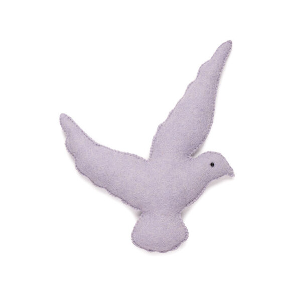 KidsDepot Wanddecoratie Vilten Vogel Kick - Lila