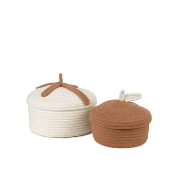 KidsDepot Opbergmanden Bowie - Naturel - Terra (set van 2)