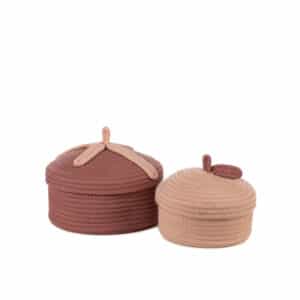 KidsDepot Opbergmanden Bowie - Roze (set van 2)