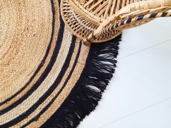 Tapis Petit Vloerkleed - Jute Tess Black