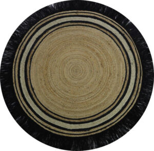 Tapis Petit Vloerkleed - Jute Tess Black
