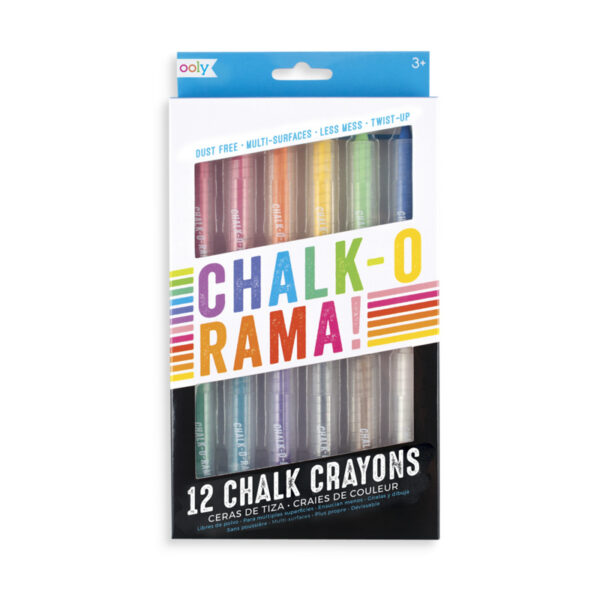 Ooly Krijtjes Stofvrij Chalk O Rama - 12 krijtjes