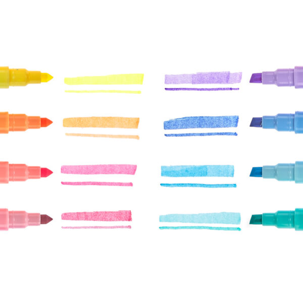 Ooly Stiften Dubbelzijdig Pastel Liners - Set van 8 Pastel stiften