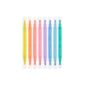 Ooly Stiften Dubbelzijdig Pastel Liners - Set van 8 Pastel stiften