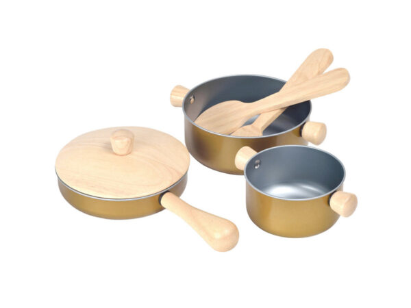 Plantoys Kinder Pannen Set - Goud