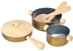 Plantoys Kinder Pannen Set - Goud
