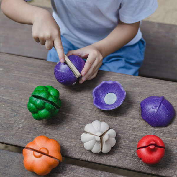Plantoys Houten Groente Set (6 delig) - Kromkommer