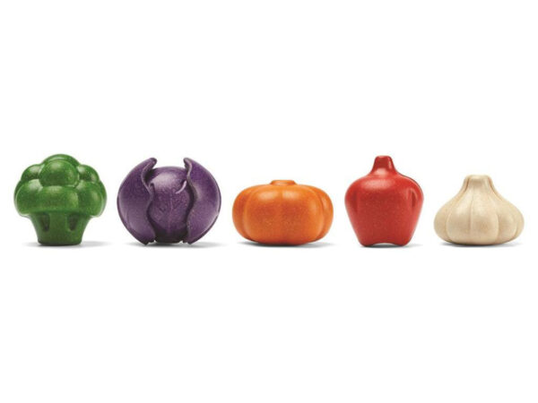 Plantoys Houten Groente Set (6 delig) - Kromkommer