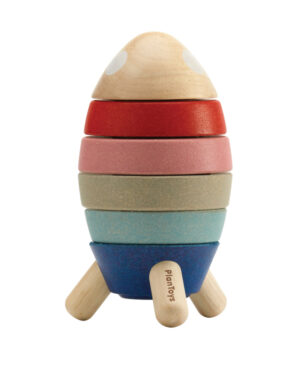 Plantoys Orchard Collectie Houten Stapel Raket + 18m
