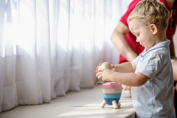 Plantoys Orchard Collectie Houten Stapel Raket + 18m