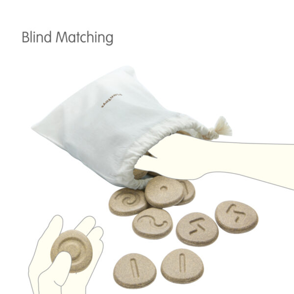 Plantoys Houten Sensory Play Tactical Stones (24-delig) +2jr