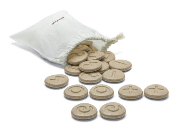 Plantoys Houten Sensory Play Tactical Stones (24-delig) +2jr