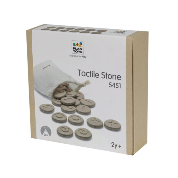 Plantoys Houten Sensory Play Tactical Stones (24-delig) +2jr