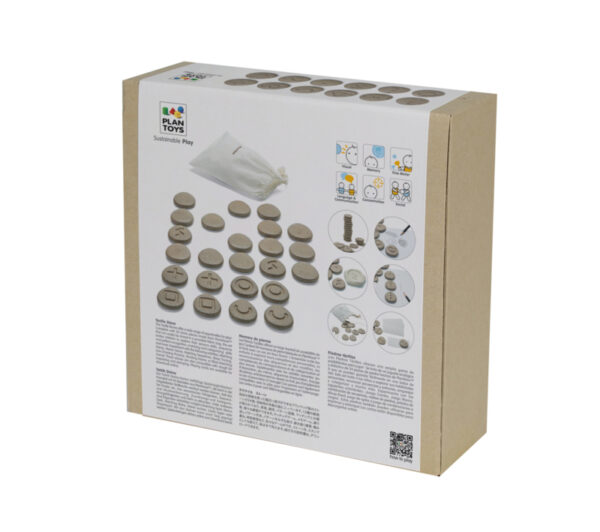 Plantoys Houten Sensory Play Tactical Stones (24-delig) +2jr
