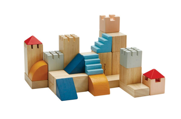 Plantoys Orchard Collectie Houten Creatieve Blokken + 18m