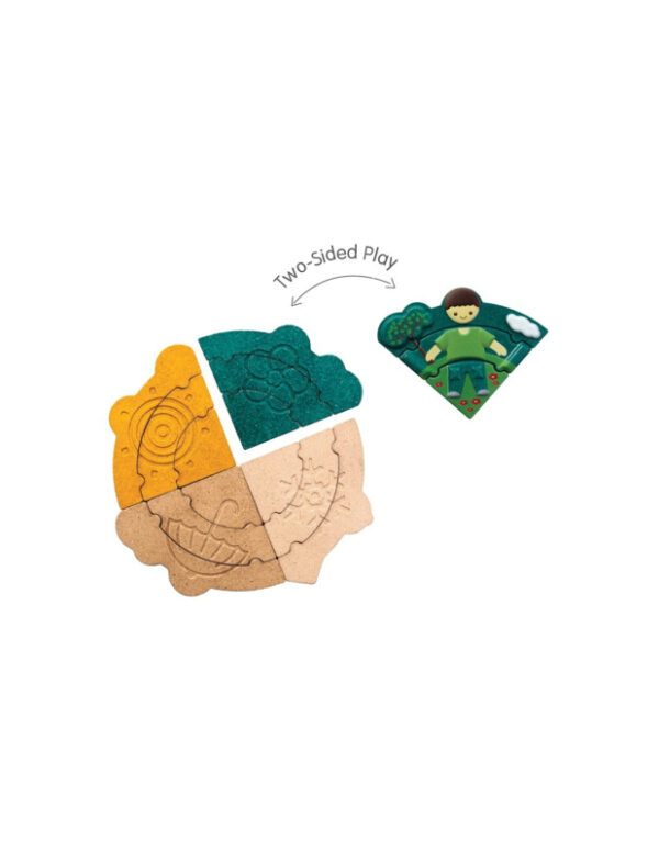 Plantoys Houten Puzzel Seizoenen Puzzel - Weather Dress Up