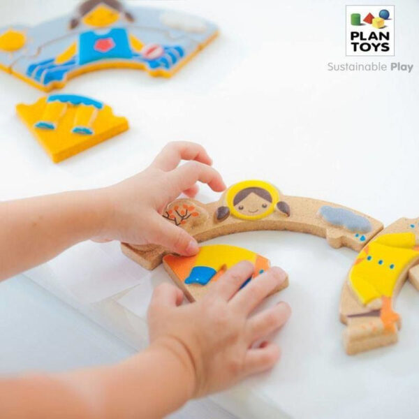 Plantoys Houten Puzzel Seizoenen Puzzel - Weather Dress Up