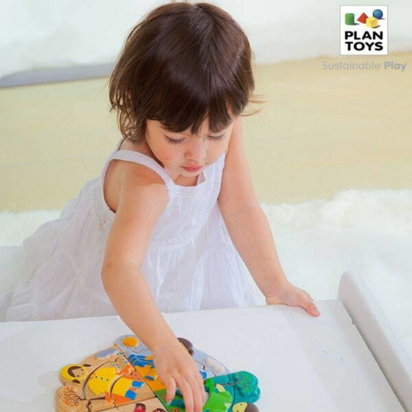 Plantoys Houten Puzzel Seizoenen Puzzel - Weather Dress Up