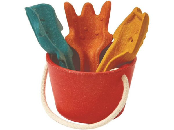 Plantoys Houten Zand Speelset - Set van 4