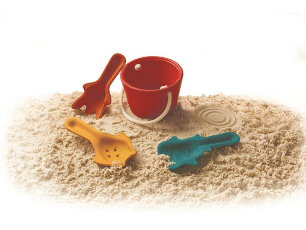 Plantoys Houten Zand Speelset - Set van 4