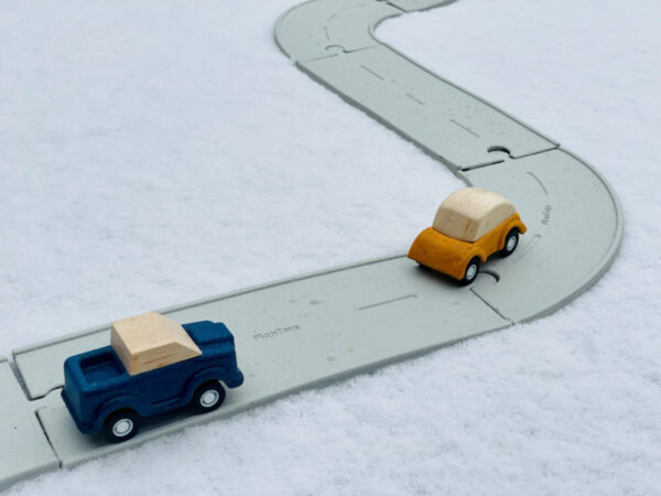 Plantoys Road System Rubberen Wegen Set + 3jr