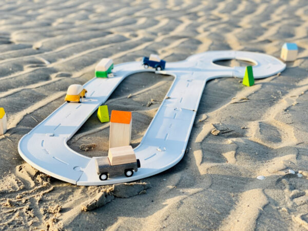 Plantoys Road System Rubberen Wegen Set + 3jr