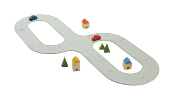 Plantoys Road System Rubberen Wegen Set + 3jr