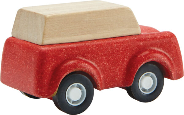 Plantoys Road System Houten Auto Rood + 3jr