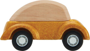 Plantoys Road System Houten Auto Geel + 3jr