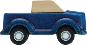 Plantoys Road System Houten Auto Blauw + 3jr