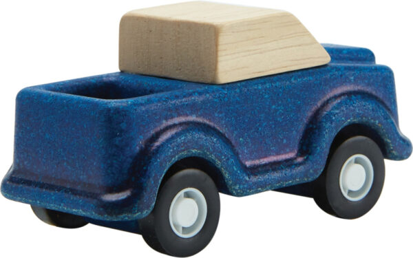 Plantoys Road System Houten Auto Blauw + 3jr