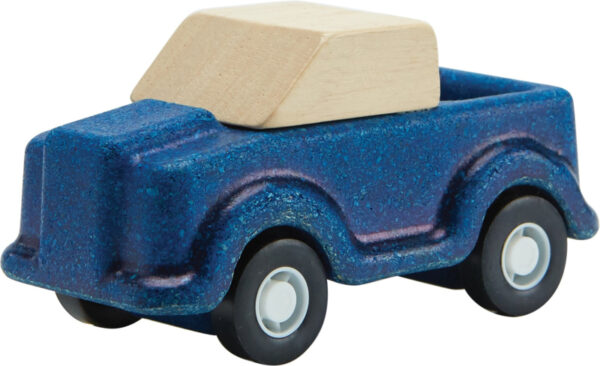 Plantoys Road System Houten Auto Blauw + 3jr