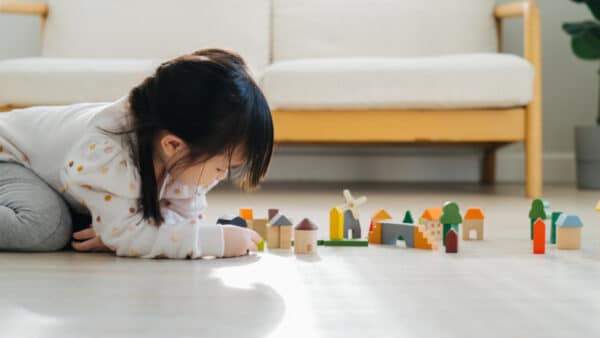 Plantoys Houten Blokken - Boerderij +3j
