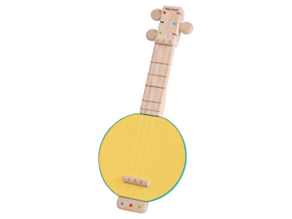 Plantoys Houten Muziekinstrument Banjolele - Geel