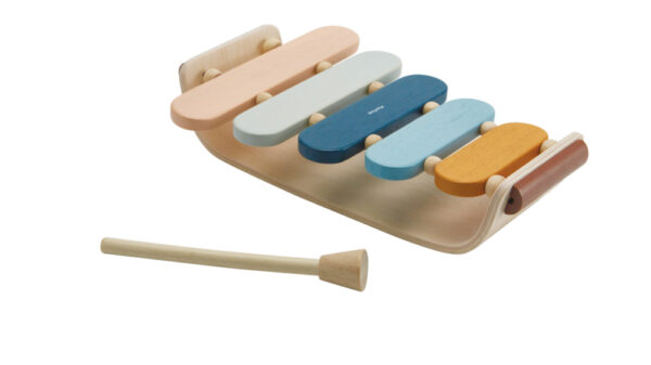Plantoys Orchard Collectie Houten Ovale Xylofoon + 1jr