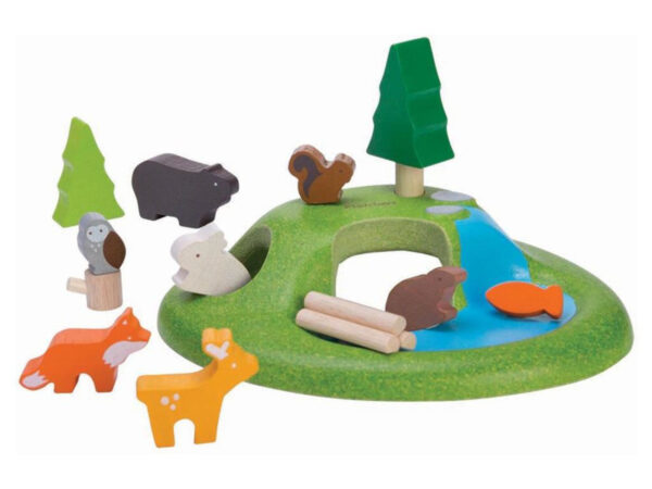 Plantoys Houten Speel Bos Set - Bos Dieren