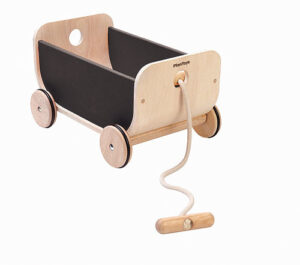 Plantoys Houten Trekwagen - Zwart