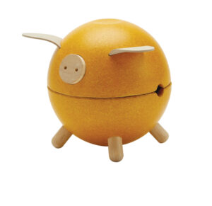 Plantoys Houten Spaarvarken - Geel + 3jr
