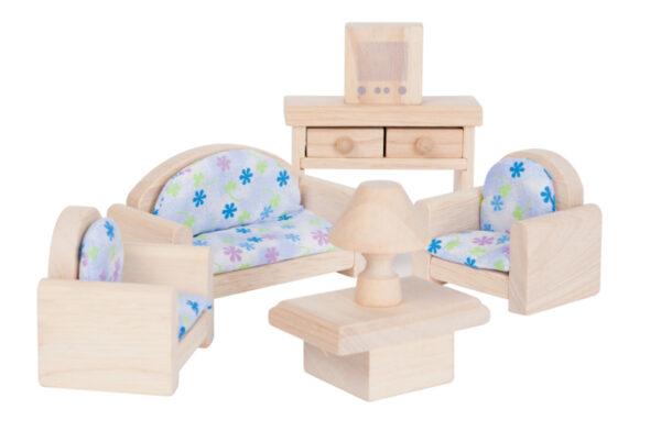 Plantoys Poppenhuis Classic - Woonkamer Set +3jr