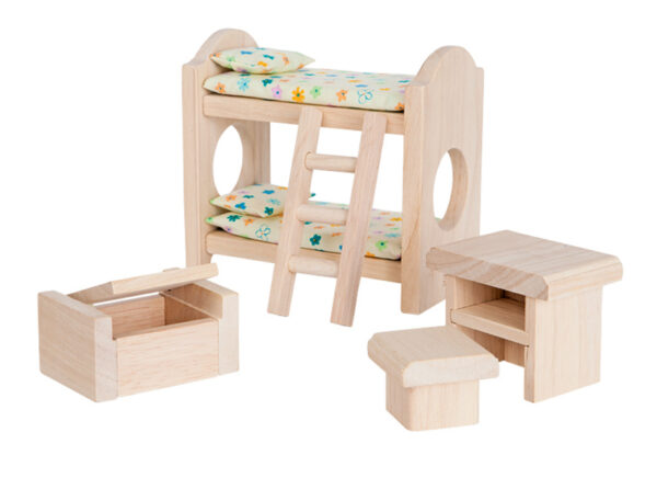 Plantoys Poppenhuis Classic - Meubelset Kinderkamer +3jr