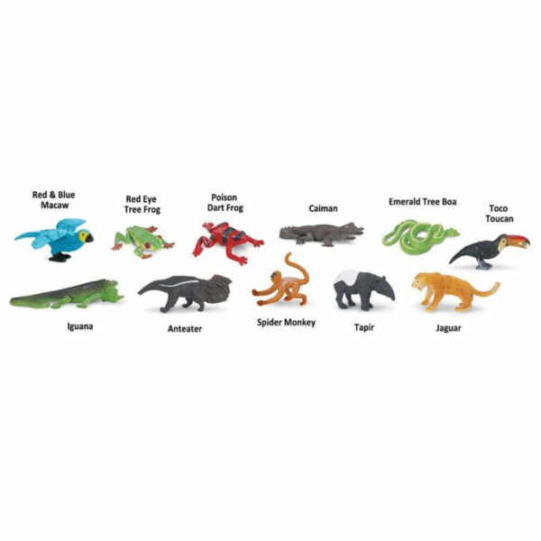 Safari Speelfiguren Toob Set - Regenwoud Dieren