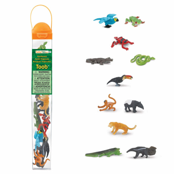 Safari Speelfiguren Toob Set - Regenwoud Dieren