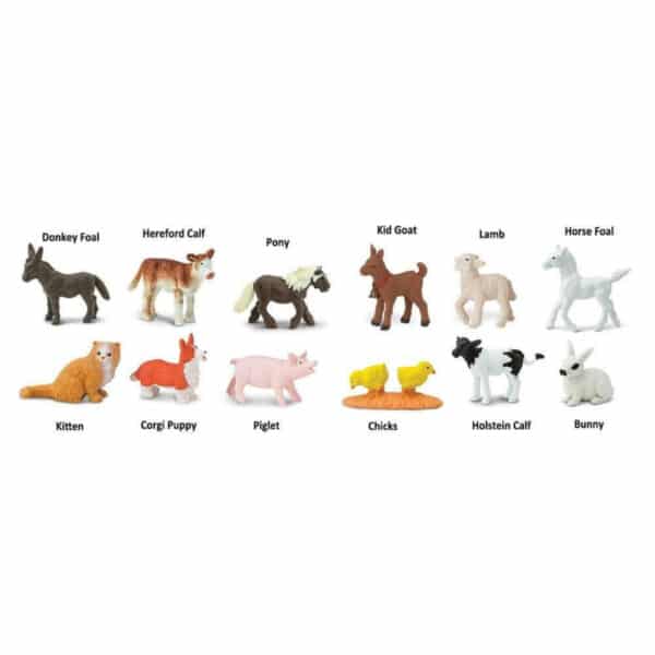 Safari Speelfiguren Toob Set - Baby's Boerderijdieren