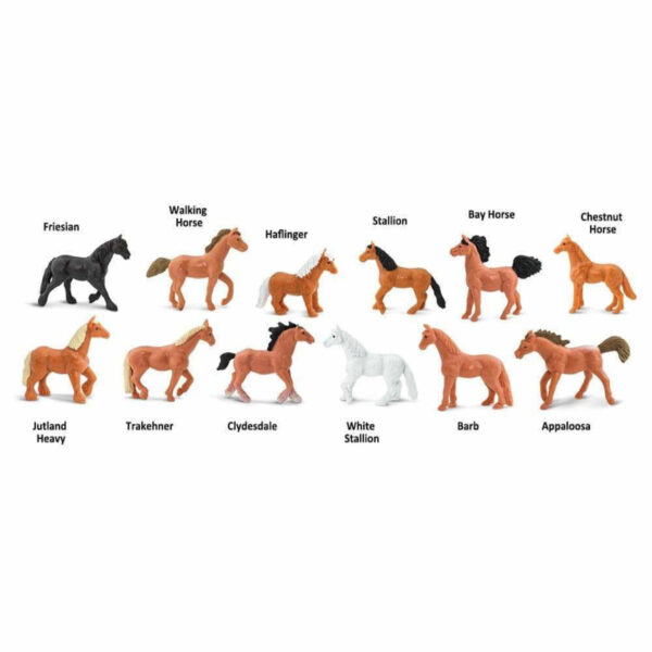 Safari Speelfiguren Toob Set - Paarden