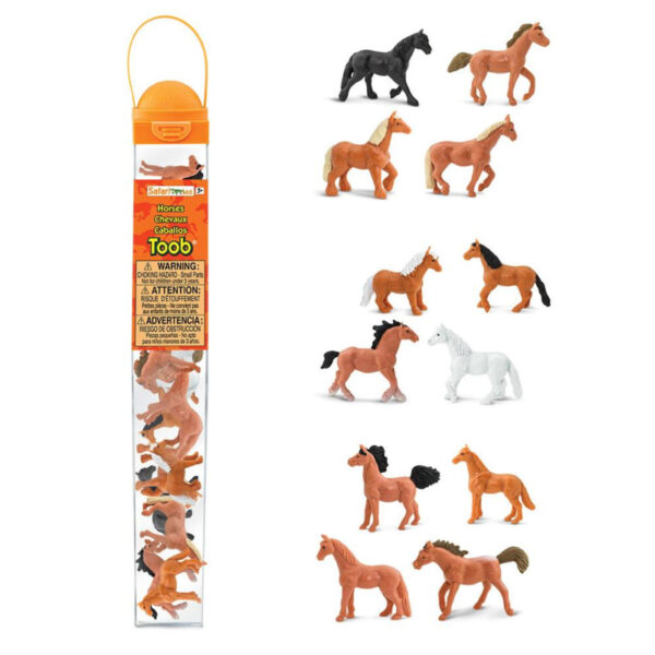 Safari Speelfiguren Toob Set - Paarden
